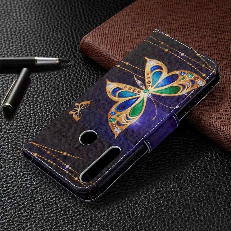 Flip Cover Huawei P40 Lite E Sommerfugle Konger