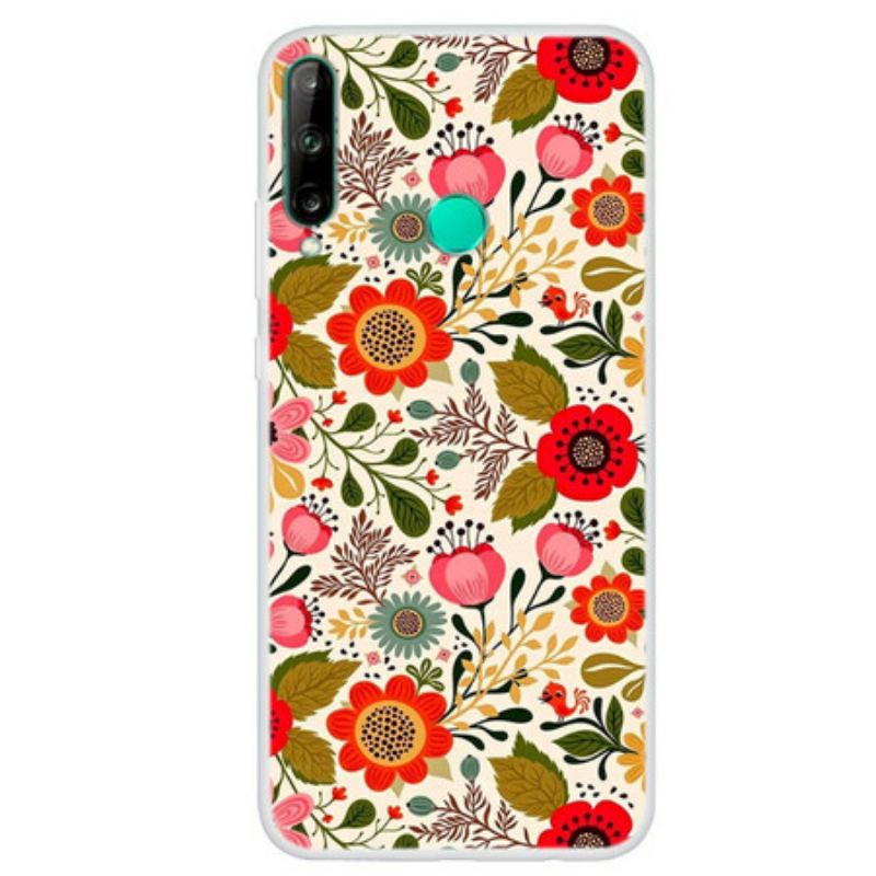 Mobilcover Huawei P40 Lite E Blomstertapet