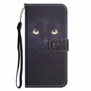 Flip Cover Xiaomi Redmi Note 12 4G Green Eyed Cat Med Snor