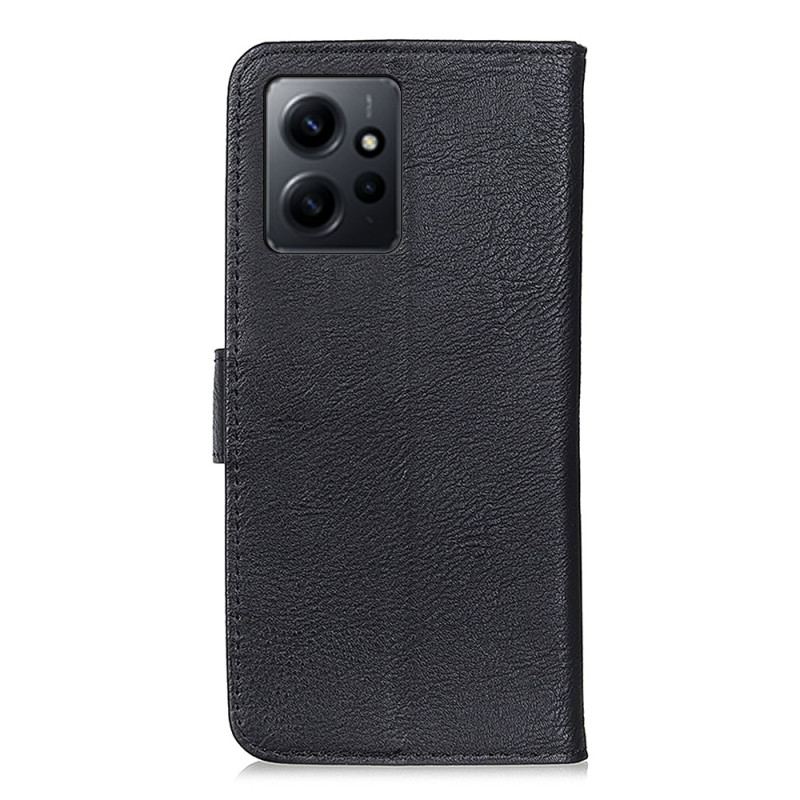 Flip Cover Xiaomi Redmi Note 12 4G Imiteret Læder Retro Khazneh