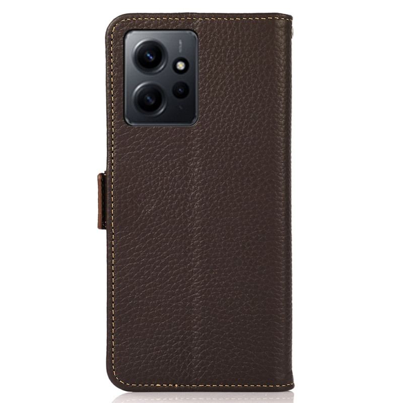 Flip Cover Xiaomi Redmi Note 12 4G Litchi Læder Khazneh Rfid