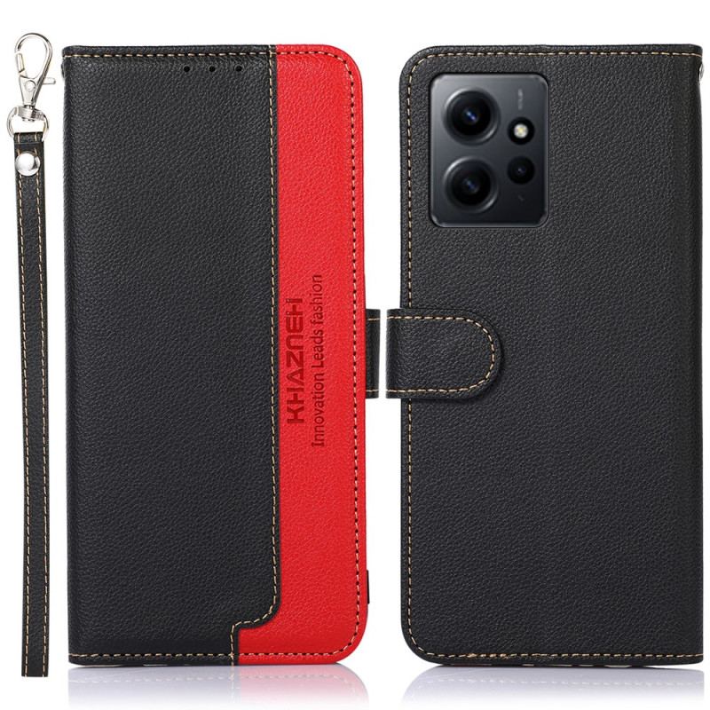 Flip Cover Xiaomi Redmi Note 12 4G Lychee Style Rfid Khazneh