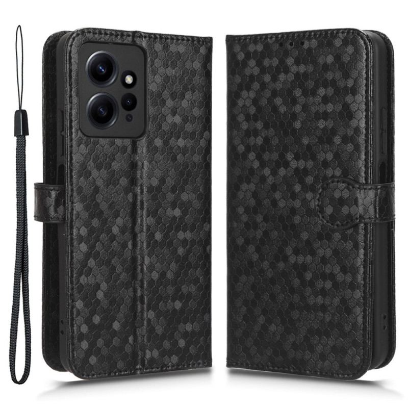 Flip Cover Xiaomi Redmi Note 12 4G Med Snor 3d Strappy Design