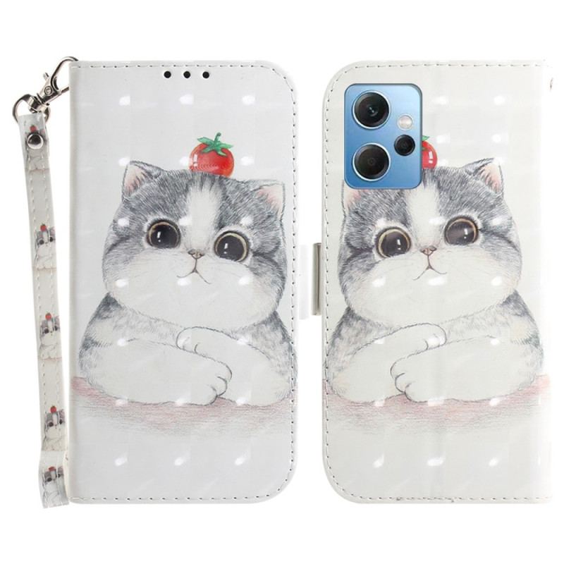 Flip Cover Xiaomi Redmi Note 12 4G Med Snor Original Thong Cat