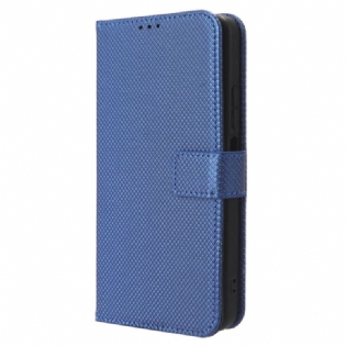 Flip Cover Xiaomi Redmi Note 12 4G Med Snor Stilfuldt Strappy Imiteret Læder