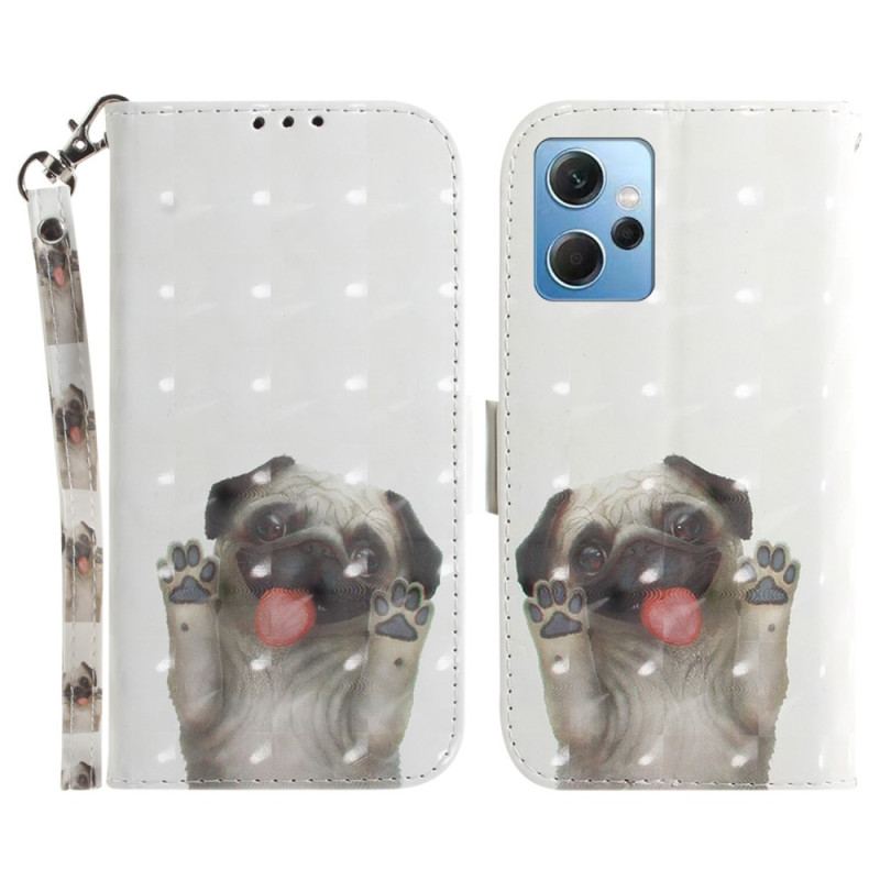 Flip Cover Xiaomi Redmi Note 12 4G Med Snor Thong Pug