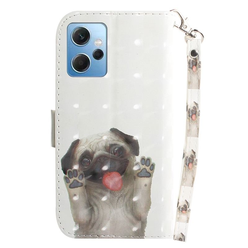 Flip Cover Xiaomi Redmi Note 12 4G Med Snor Thong Pug