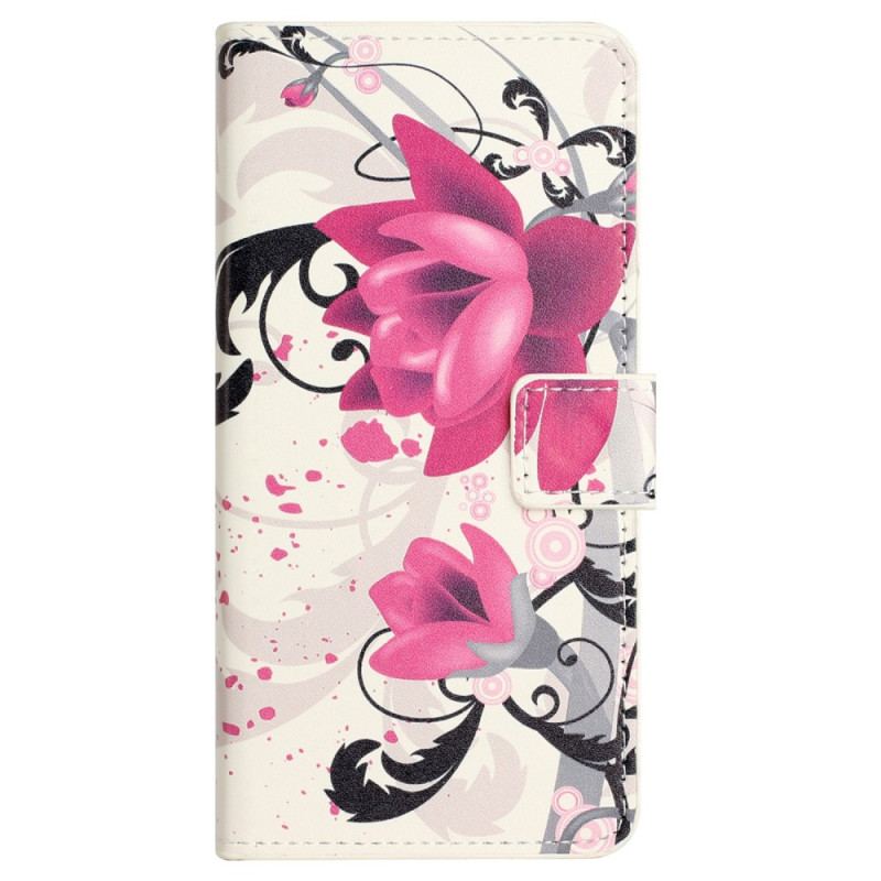 Flip Cover Xiaomi Redmi Note 12 4G Tropiske Blomster