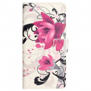 Flip Cover Xiaomi Redmi Note 12 4G Tropiske Blomster