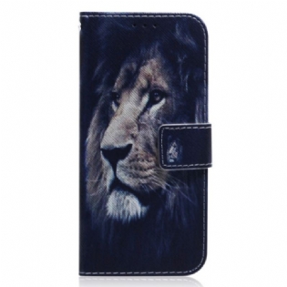 Læder Cover Xiaomi Redmi Note 12 4G Drømme-løve