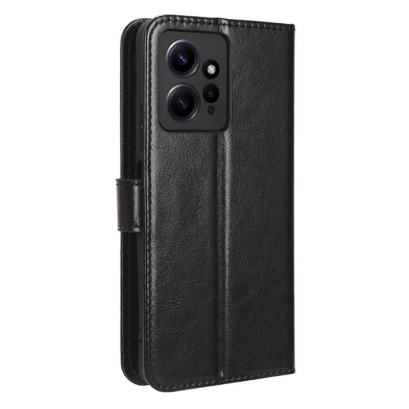 Læder Cover Xiaomi Redmi Note 12 4G Prangende Kunstlæder