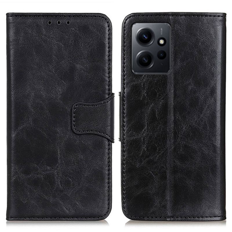 Læder Cover Xiaomi Redmi Note 12 4G Split Læder Vendbar Lås