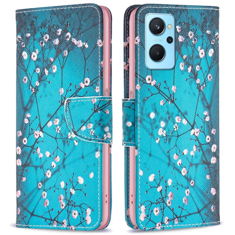 Flip Cover Realme 9i Kirsebærblomst