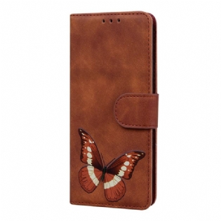 Flip Cover Realme 9i Skin Touch Butterfly