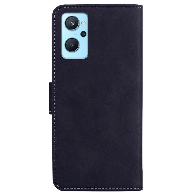 Flip Cover Realme 9i Skin Touch Butterfly