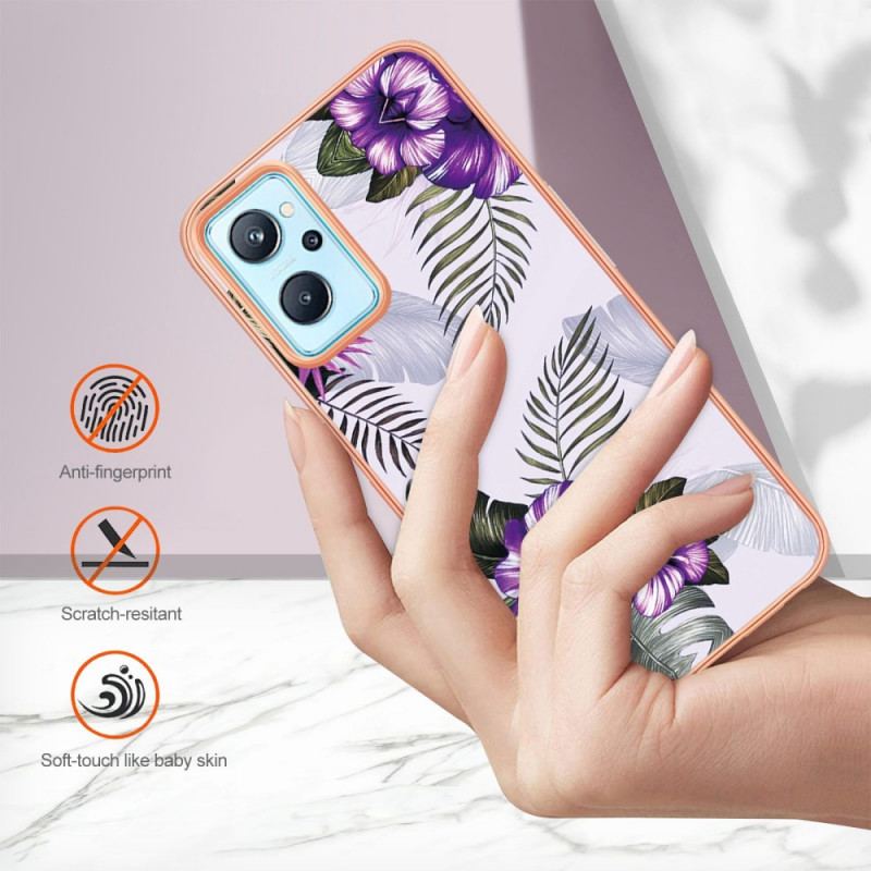 Mobilcover Realme 9i Mini Lilla Blomster