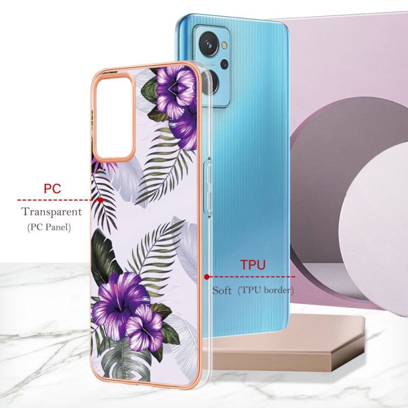 Mobilcover Realme 9i Mini Lilla Blomster