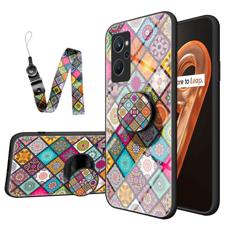 Mobilcover Realme 9i Patchwork Magnetisk Holder