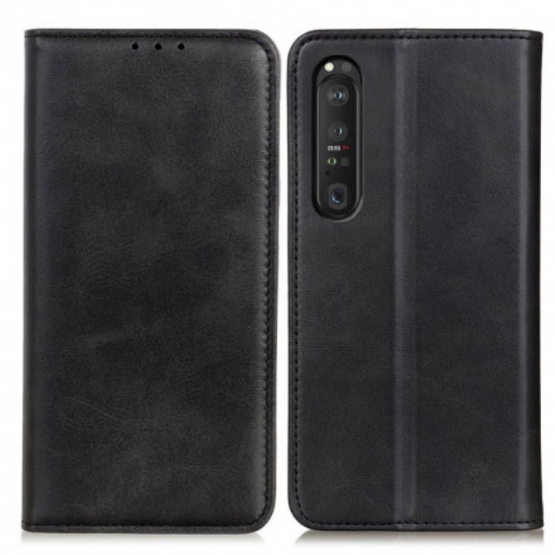 Cover Sony Xperia 1 III Flip Cover Elegance Split Læder