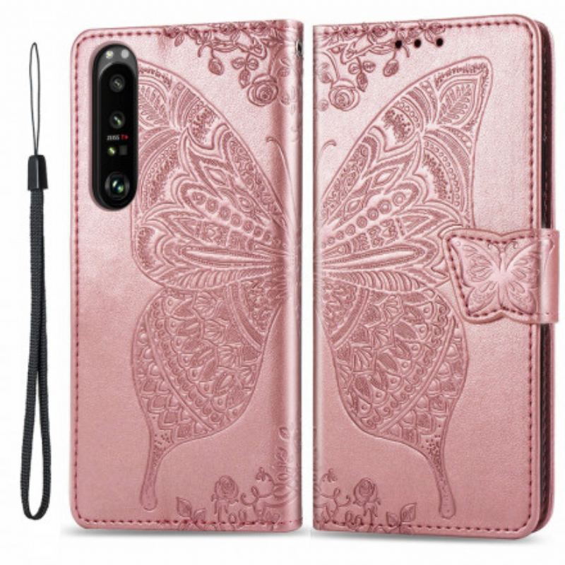 Flip Cover Sony Xperia 1 III Halve Sommerfugle