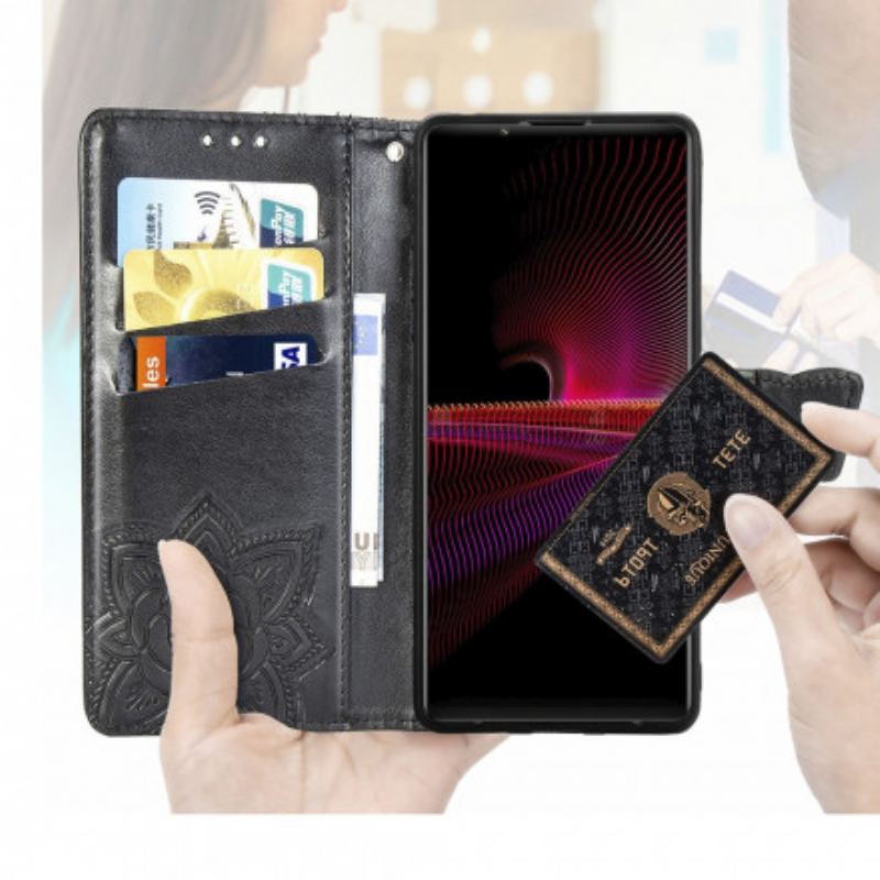 Flip Cover Sony Xperia 1 III Halve Sommerfugle