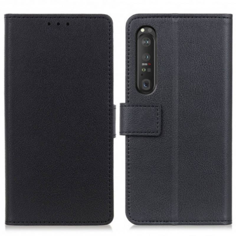 Flip Cover Sony Xperia 1 III Klassisk Kunstlæder