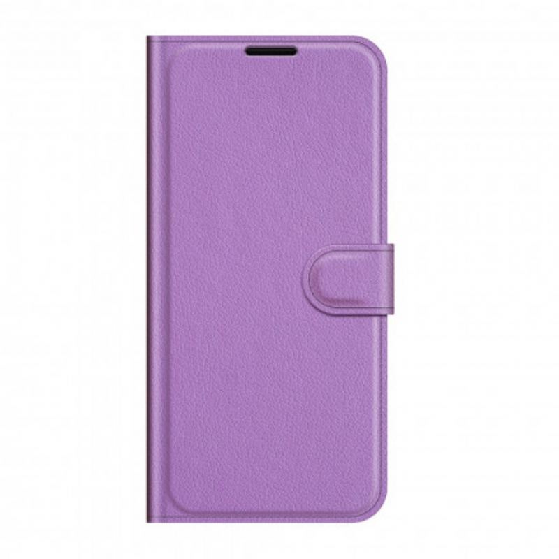 Flip Cover Sony Xperia 1 III Klassisk Litchi-effekt