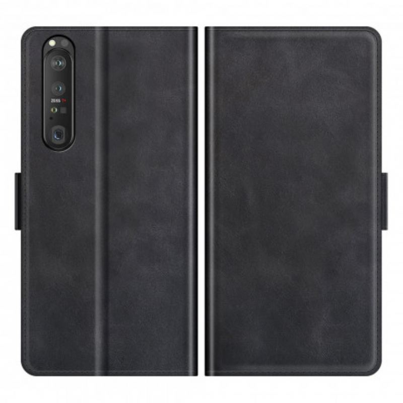 Flip Cover Sony Xperia 1 III Læder Cover Klassisk Dobbeltklap