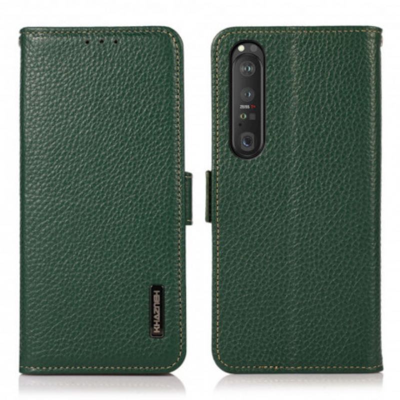 Flip Cover Sony Xperia 1 III Litchi Læder Khazneh Rfid