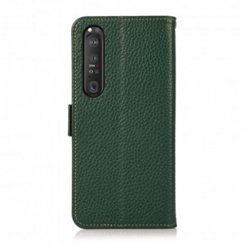 Flip Cover Sony Xperia 1 III Litchi Læder Khazneh Rfid