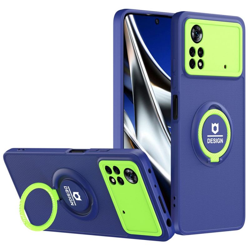 Cover Poco X4 Pro 5G Bicolor Ring-støtte