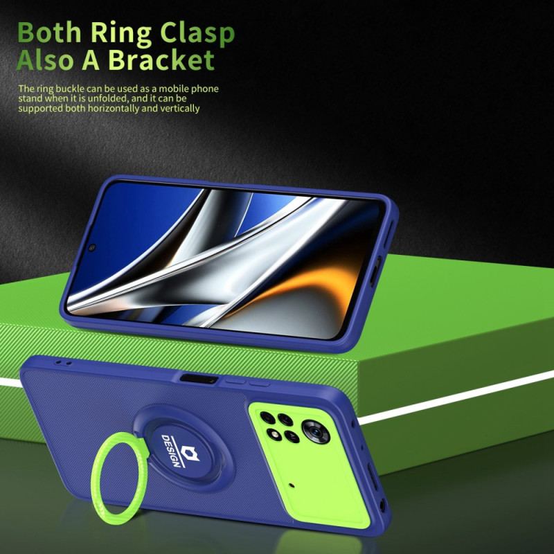 Cover Poco X4 Pro 5G Bicolor Ring-støtte