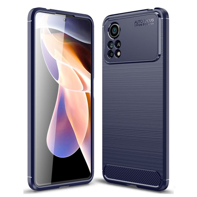 Cover Poco X4 Pro 5G Børstet Kulfiber