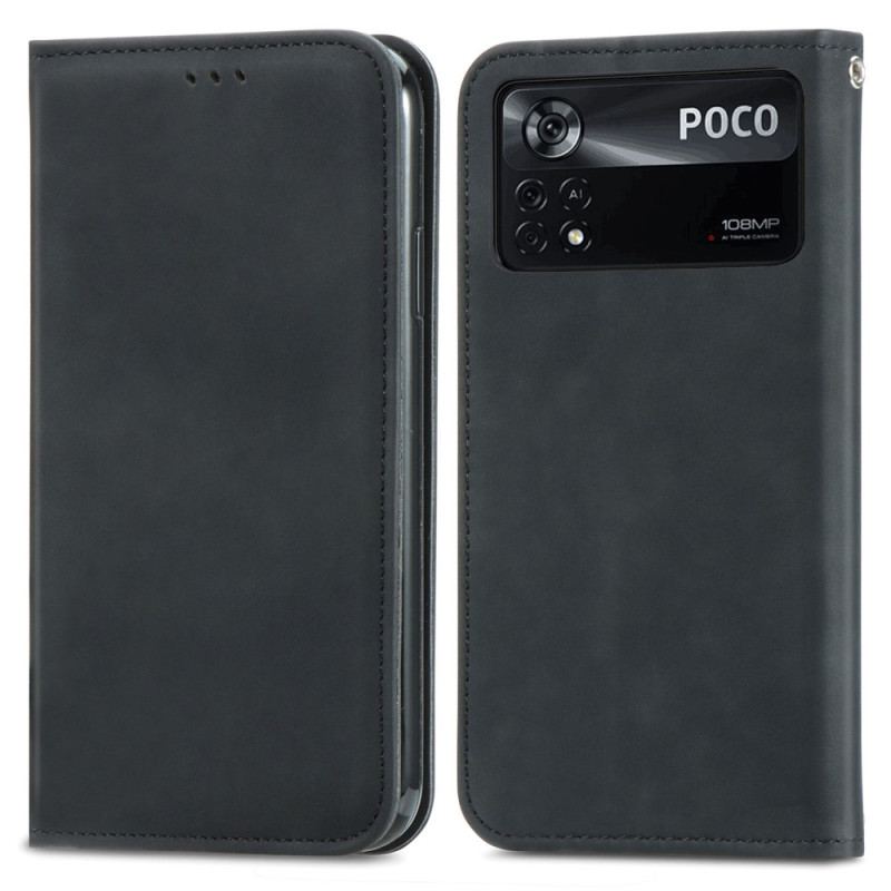 Cover Poco X4 Pro 5G Flip Cover Elegance