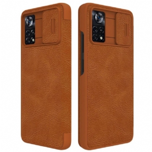 Cover Poco X4 Pro 5G Flip Cover Qin Pro Series Nillkin