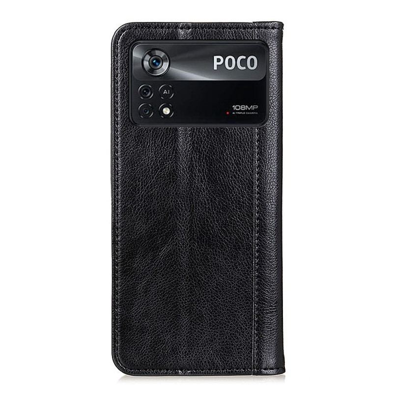 Cover Poco X4 Pro 5G Flip Cover Split Læder