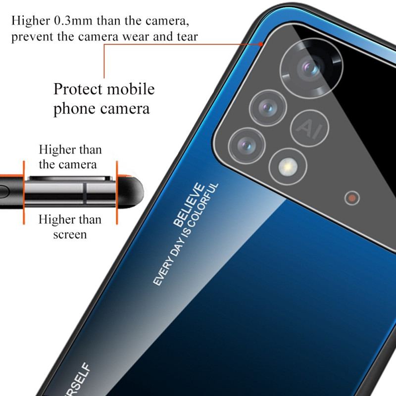 Cover Poco X4 Pro 5G Hærdet Glas Vær Dig Selv