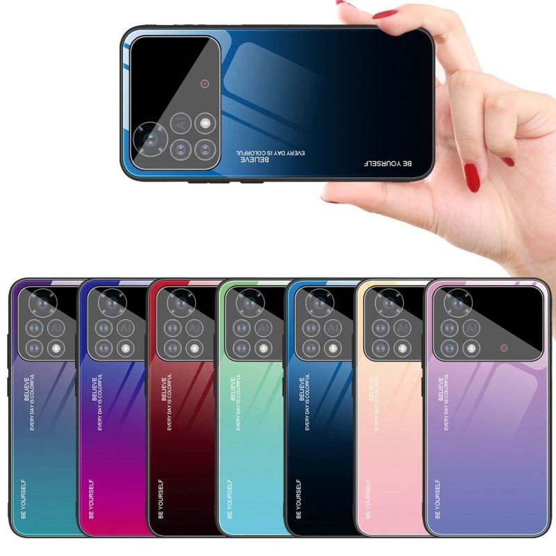 Cover Poco X4 Pro 5G Hærdet Glas Vær Dig Selv