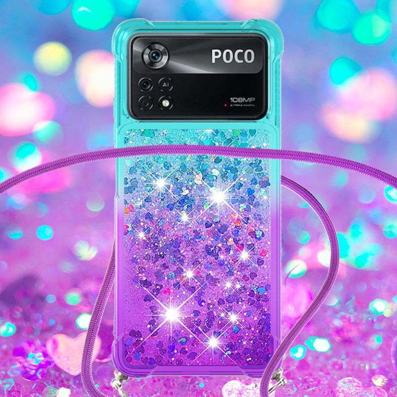 Cover Poco X4 Pro 5G Med Snor Glitter Silikonesnor