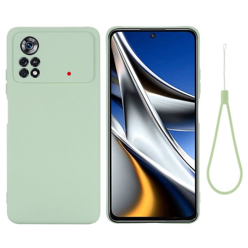 Cover Poco X4 Pro 5G Med Snor Strappy Flydende Silikone