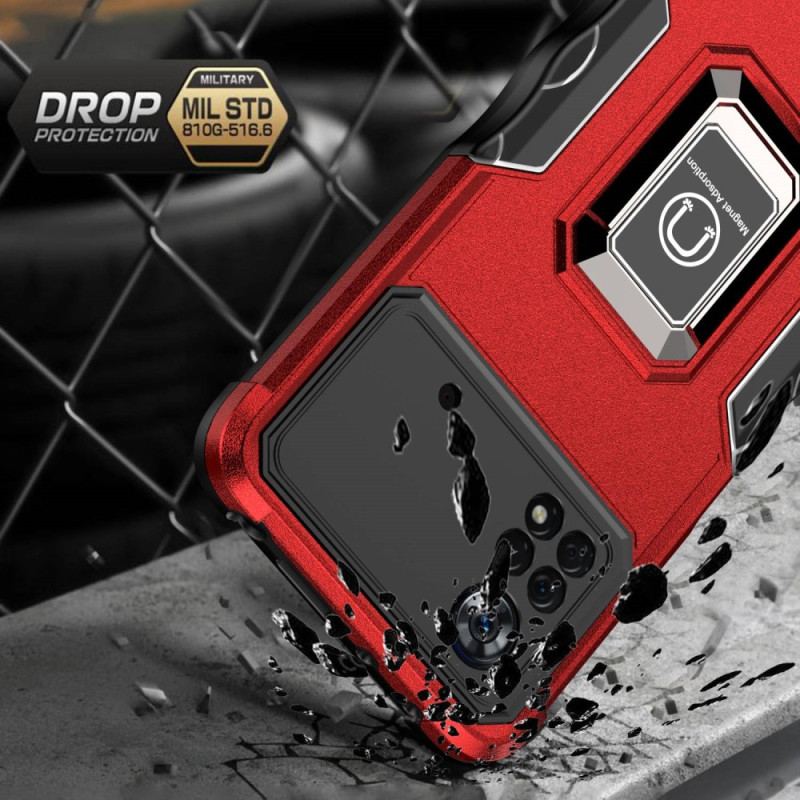 Cover Poco X4 Pro 5G Metal Effekt Ring-support