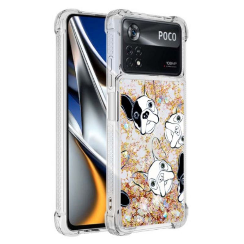 Cover Poco X4 Pro 5G Mr Hunde Pailletter