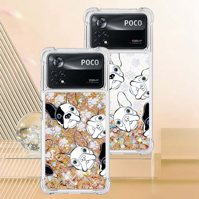 Cover Poco X4 Pro 5G Mr Hunde Pailletter