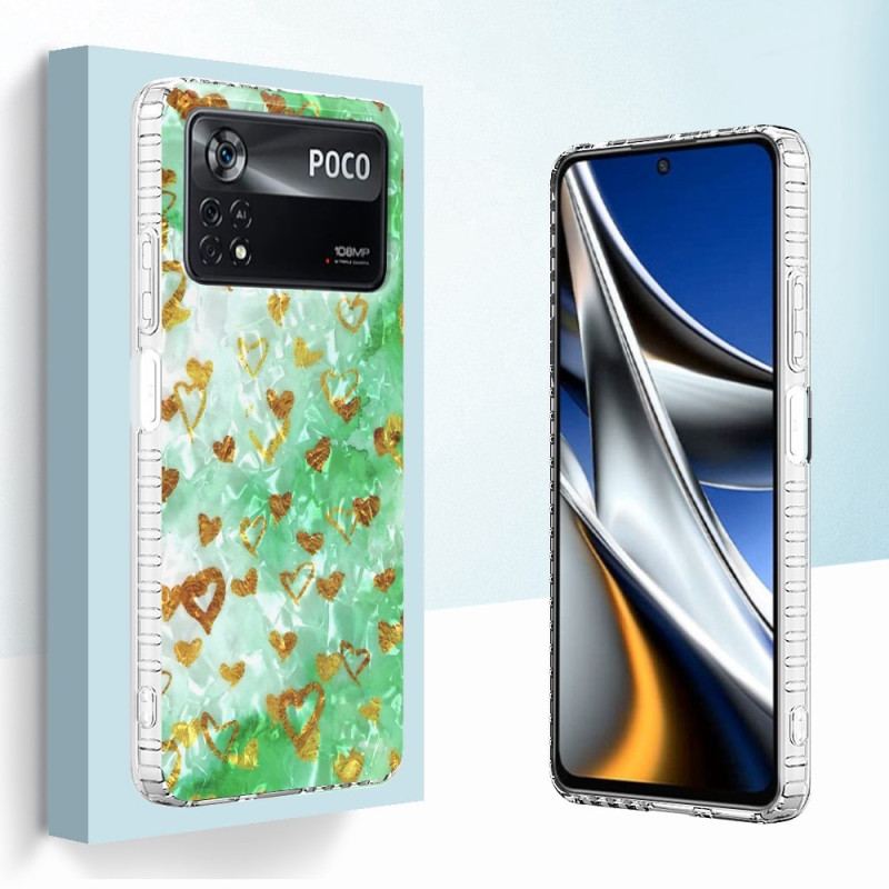 Cover Poco X4 Pro 5G Stilfulde Hjerter