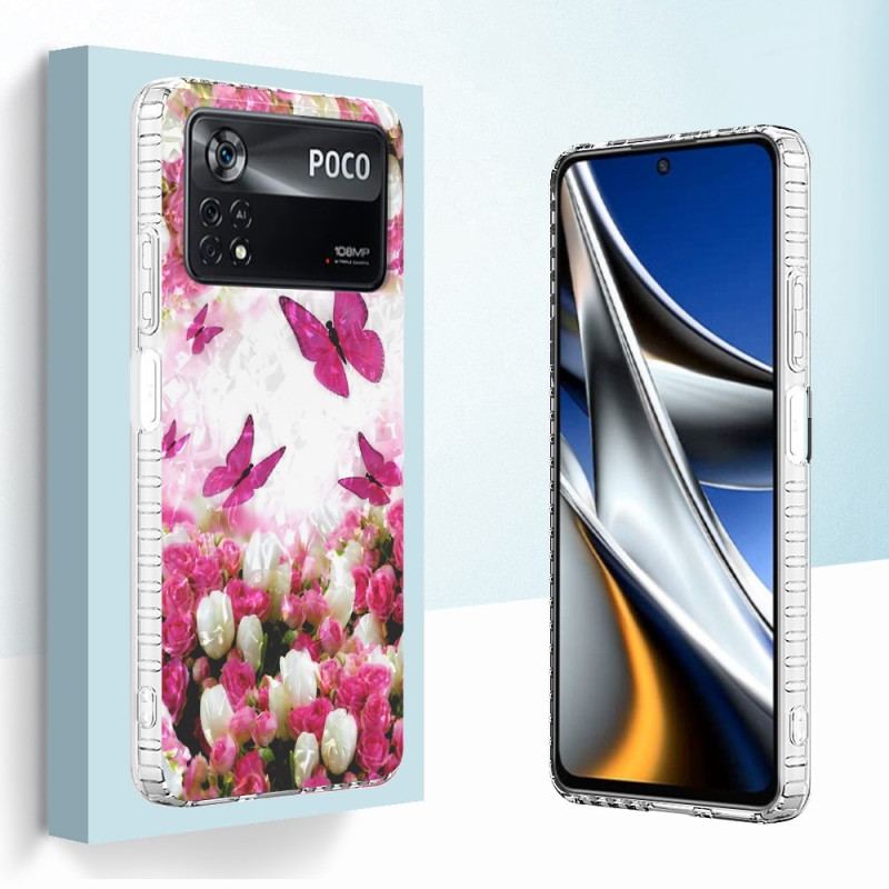 Cover Poco X4 Pro 5G Stilfulde Sommerfugle