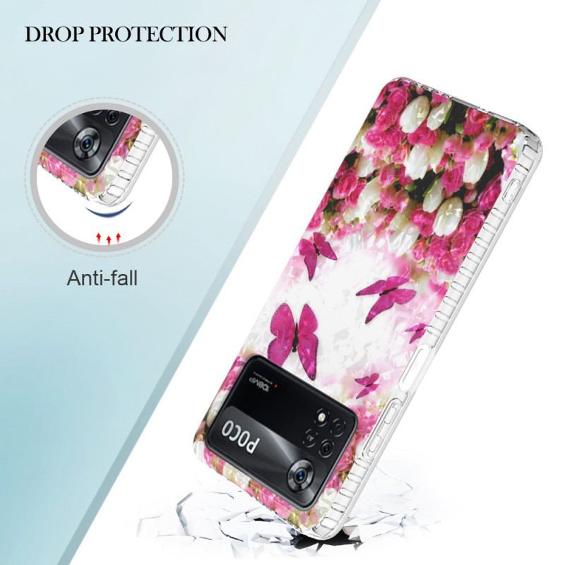 Cover Poco X4 Pro 5G Stilfulde Sommerfugle