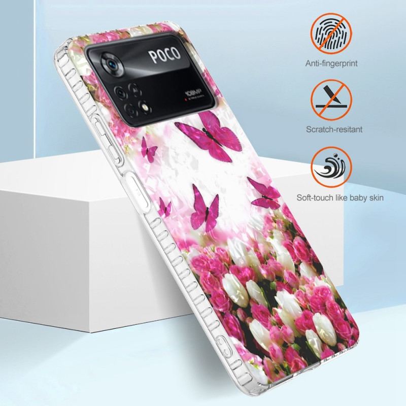 Cover Poco X4 Pro 5G Stilfulde Sommerfugle