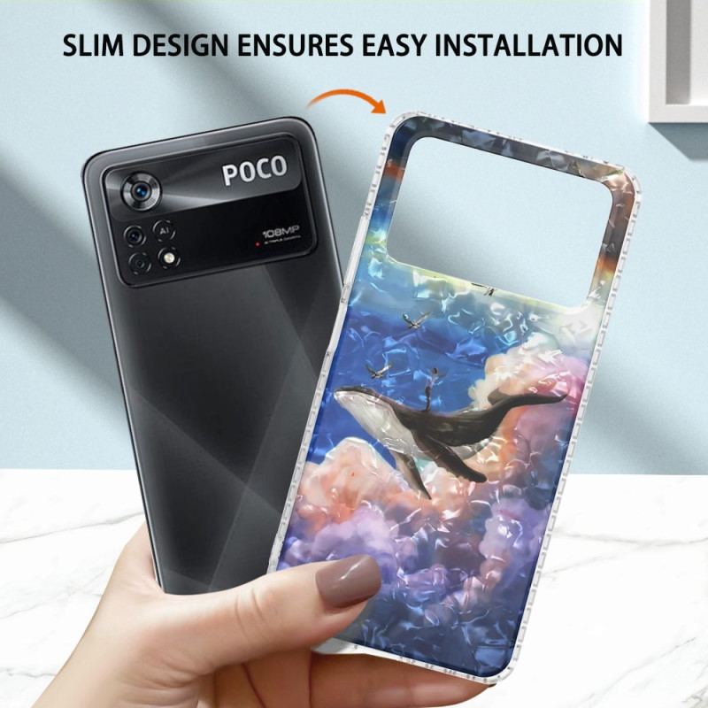 Cover Poco X4 Pro 5G Stiliseret Hval