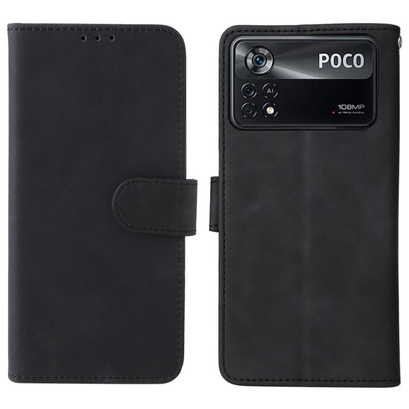 Flip Cover Poco X4 Pro 5G Almindelig Læderstil