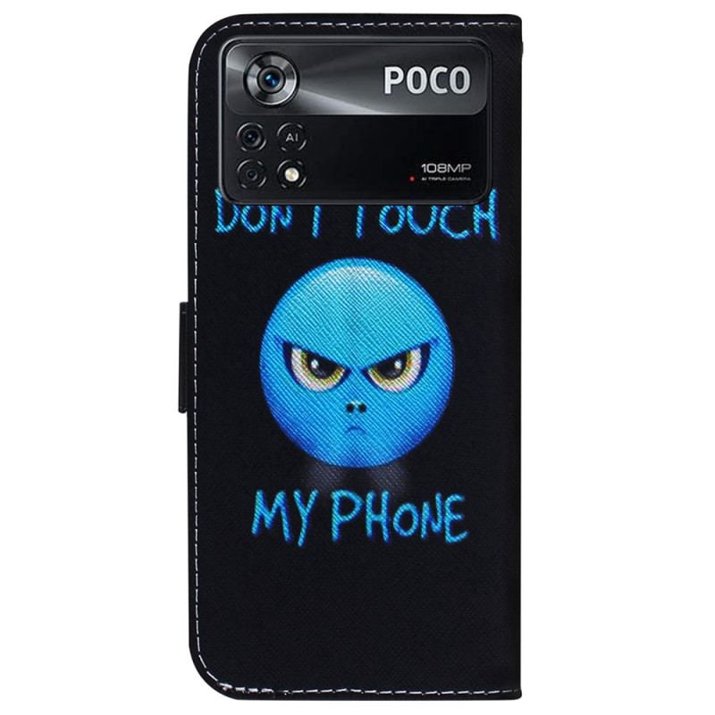 Flip Cover Poco X4 Pro 5G Emoji Rør Ikke Ved Min Telefon